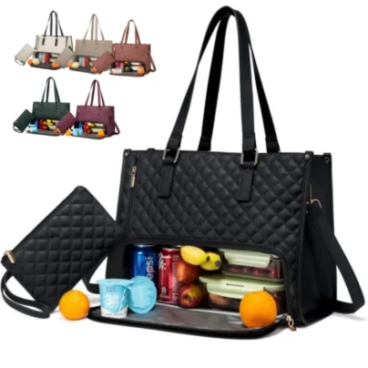 💼 The Ultimate 2-in-1 Tote Bag – Where Elegance Meets Functionality! 🍽️