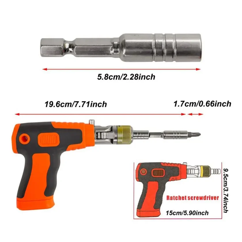 🔥 Upgraded 16-in-1 Portable Ratchet Screwdriver Set with Magnetic Handle 🛠️ - Image 13