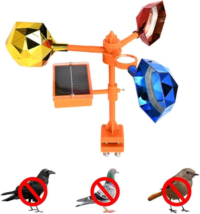 Bird Scare Reflector & Wind Spinner with Sound - Image 3