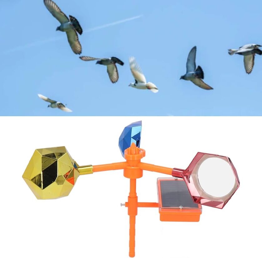Bird Scare Reflector & Wind Spinner with Sound - Image 2