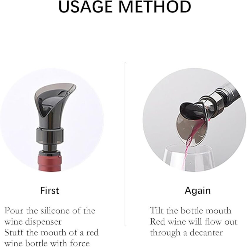 2-in-1 Wine Aerator Pourer & Bottle Stopper - Image 9