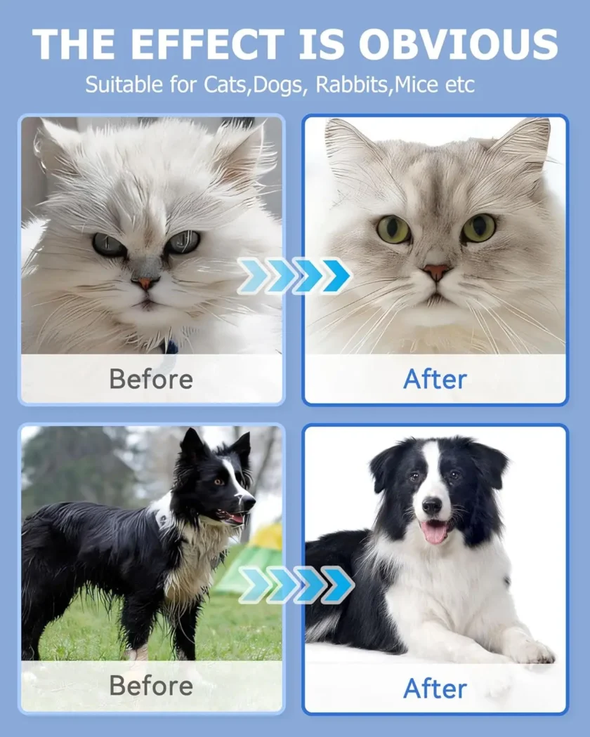 Pet Bathing Wipes for Dogs & Cats, Cleaning & Deodorizing Grooming Gloves - Image 5