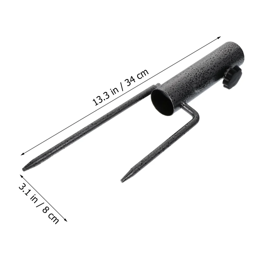 Heavy-Duty Adjustable Spiral Ground Anchor Umbrella Holder - Image 11
