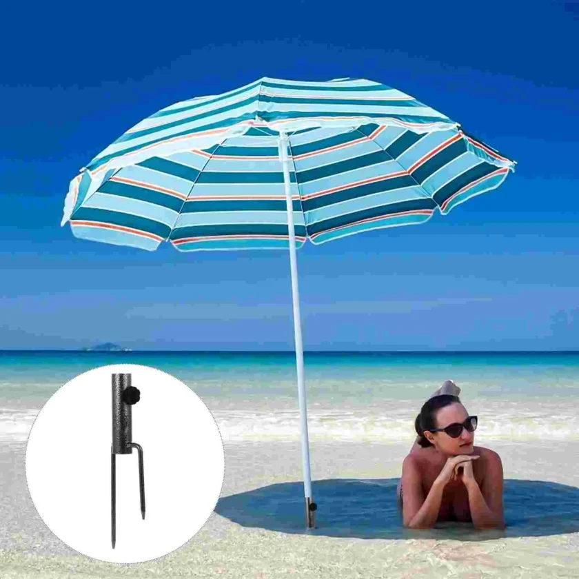 Heavy-Duty Adjustable Spiral Ground Anchor Umbrella Holder - Image 9